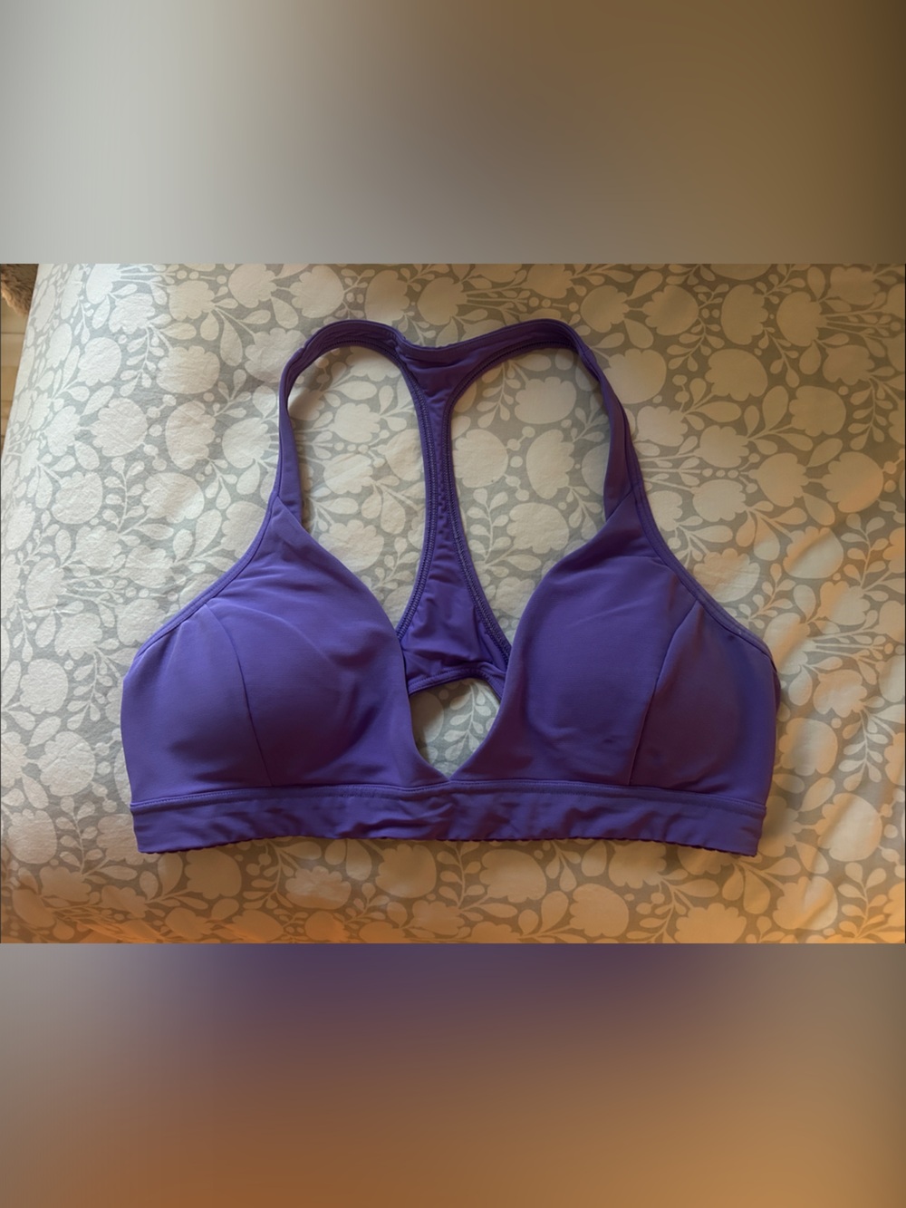 lululemon athletica Purple Racerback Sports Bra with Soft Support